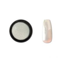 Poudre Nail Art métallique colorée Ice White Moonlight Chrome Beautynails 2Gr
