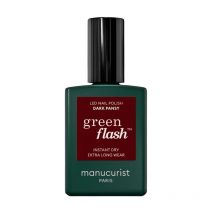 Vernis semi-permanent LED Green Flash Dark Pansy Manucurist 15ml