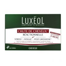 Compléments alimentaires chute de cheveux réactionnelle cure 3 mois Luxéol 90 gélules