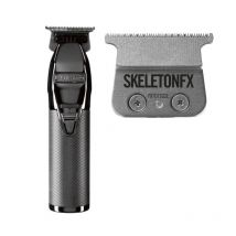 Pack tondeuse de précision + 2ᵉ tête de coupe de rechange Skeleton GunSteelFx BaByliss Pro