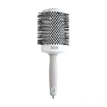 Brosse brushing Expert Blowout Shine nylon blanc & gris 65mm Olivia Garden