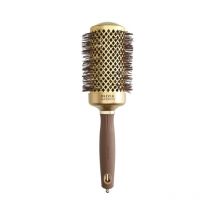 Brosse brushing Expert Blowout Shine nylon ondulé doré & marron 55mm Olivia Garden