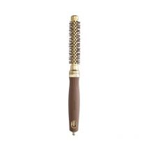 Brosse brushing Expert Blowout Shine ondulé doré & marron 15mm Olivia Garden