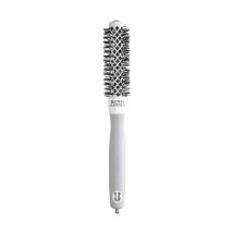 Brosse brushing Expert Blowout Shine nylon blanc & gris 20mm Olivia Garden