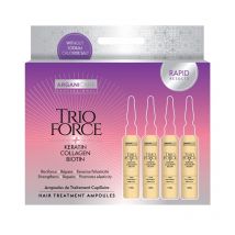 Cure Traitement Réparateur Avancé cheveux Trio Force Arganicare 4x10ml
