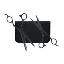 Set ciseaux de coupe 5.00' et effileur 6' 35 dents Sillcut Pro Matt Olivia Garden