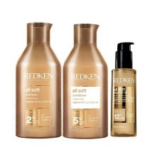 Trio nourrissant cheveux secs All Soft Redken