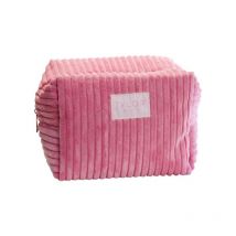 Trousse de toilette velours côtelé rose Jylor