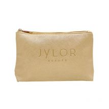 Trousse de toilette simili cuir doré