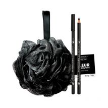 Fleur de douche avec crayon noir