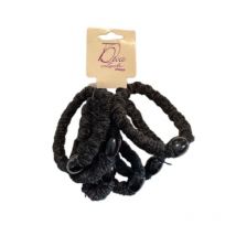 Lot 6 chouchou noir velour Ellepi