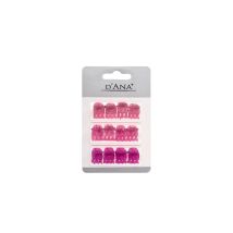 12 Minis pinces rose Stella Green