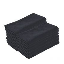 Serviettes pour salon Invincible noires Sibel x12