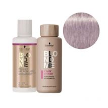 Duo Révélateur et Patine Nuanceur Éclat Lavande 9,5-91 BlondMe Schwarzkopf 2x60ML