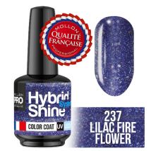 Mini Vernis Semi-Permanent Hybrid Shine Mollon Pro 8ml Lilac fire flower - 237