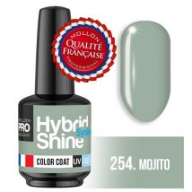 Mini Vernis Semi-Permanent Hybrid Shine Mollon Pro 254 Mojito 8 ml