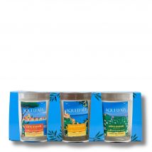 Aqui D'aia - Trio De Bougies X Côte D'azur Bougies Aux Parfums De Grasse 3x75g - 225 g