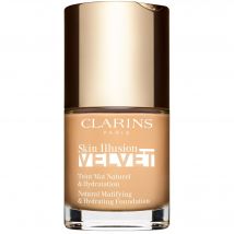 Clarins - Skin Illusion Velvet - Teint Mat Naturel & Hydratation Fond De Teint 105n - Nude - Beige - Couvrance Légère - 30 ml