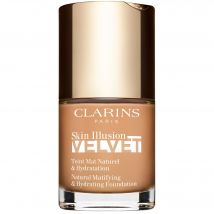 Clarins - Skin Illusion Velvet - Teint Mat Naturel & Hydratation Fond De Teint 112c - Amber - Beige - Couvrance Légère - 30 ml