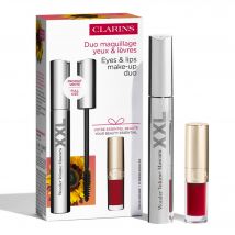 Clarins - Coffret Duo Maquillage Yeux & Lèvres Mascara & Huile À Lèvres - Noir - Couvrance Haute - 4 ml