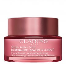 Clarins - Multi-active Nuit Crème Lissante, Rénovatrice De Peau - Peaux Sèches 50ml - 50 ml