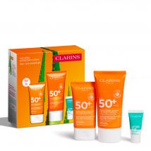 Clarins - Coffret Les Essentiels Protection Solaire Spf 50+ Soins Solaires Visage & Corps - 50 ml