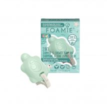 Foamie - Turtelly Cool Shampoing & Soin Lavant Solide Enfants 80g - Vert - Sans Paraben - 80 g