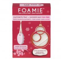 Foamie - Coffret Diadomite Soin Lavant Solide Cherry Kiss & Porte Savon