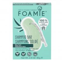 Foamie - Shampoing Solide Aloe You Vera Much Cheveux Secs Boîte 80g - Sans Paraben - 80 g