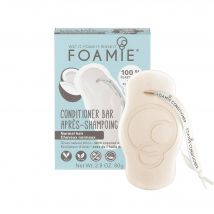 Foamie - Après Shampoing Solide Shake Your Coconuts Huile De Coco Et Son De Blé 80g - Bleu - Sans Conservateur - 80 g