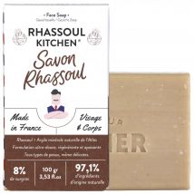 Monsieur Barbier - Rhassoul Kitchen Savon Visage Rhassoul 100g - Marron Brun - Naturel - 100 g