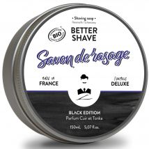 Monsieur Barbier - Black Edition Savon De Rasage Bio 150ml - Noir - Sans Parfum - 50 ml
