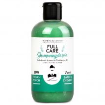 Monsieur Barbier - Full Care Shampoing Barbe & Cheveux 250ml - Vert - Sans Alcool - 50 ml
