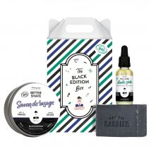 Monsieur Barbier - The Black Edition Box Coffret De Grooming Pour Homme 100g + 150ml + 75ml - Noir - Sans Paraben - 50 ml
