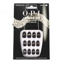 OPI - xPRESS/ON Kit Complet de Pose de Faux Ongles Certified Chic - Noir - Couvrance Haute