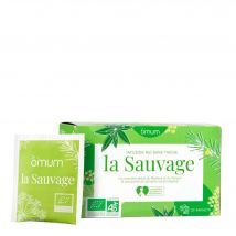 Omum - La Sauvage Infusion Bio Sans Théine / Compatible Grossesse & Allaitement Boite 20 Sachets - Bio