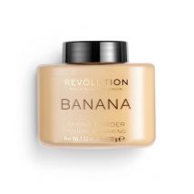 Makeup Revolution - Baking Powder Poudre Matifiante Banana - Beige - Couvrance Légère - Non Comédogène