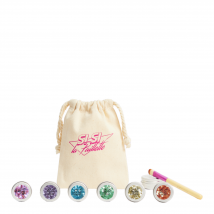 Si Si La Paillette - Kit Fierté 6 Mélanges De Paillettes, Pinceau, Baume Applicateur & Pochon - Naturel - 30 ml