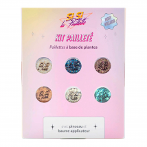 Si Si La Paillette - Coffret Bestsellers 6 Mélanges De Paillettes, Pinceau & Baume Applicateur 6 X 5ml - Naturel - 30 ml
