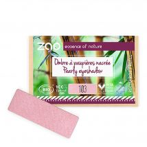 Zao Makeup - Recharge Ombre À Paupières Rectangle Nacrée Bio, Vegan & Rechargeable Vieux Rose - Bio - 1 g