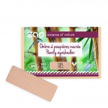 Zao Makeup - Recharge Ombre À Paupières Rectangle Nacrée Bio, Vegan & Rechargeable Sable Doré - Bio - 1 g