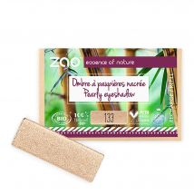 Zao Makeup - Recharge Ombre À Paupières Rectangle Nacrée Bio, Vegan & Rechargeable Goldy - Bio - 1 g