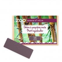 Zao Makeup - Recharge Ombre À Paupières Rectangle Mate Bio, Vegan Et Rechargeable Violet Sombre - Bio - 1 g