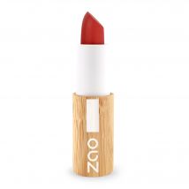 Zao Makeup - Rouge Audacieux Rouge À Lèvres 420 Le Rouge - Rouge - Couvrance Haute - Bio - 4 g