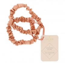 Bachca - Chouchous Soie Rose Dragée 2 Chouchous Pour Cheveux