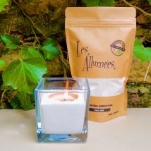 Les Allumées - Serie Kraft Green Line Sable De Bougie Vegetal Couleur Gold - 250g - Naturel - 50 g