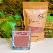 Les Allumées - Serie Kraft Green Line Sable De Bougie Vegetal Couleur Chocolat - 250g - Naturel - 50 g