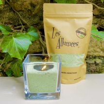 Les Allumées - Serie Kraft Green Line Sable De Bougie Vegetal Couleur Vert Celadon - 250g - Naturel - 50 g