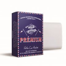 Lames Et Tradition - Savon À Barbe Premium Savon Solide 100 G - Parfum Cuir Ambré Savon Solide 100g - Bleu - Naturel - 100 g