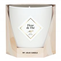 My Jolie Candle - Les Essentielles - Bougie Bijoux Parfumée Fleur De Thé Bracelet Billes Beiges
